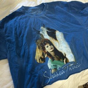 Shania Twain forever21 cropped tee